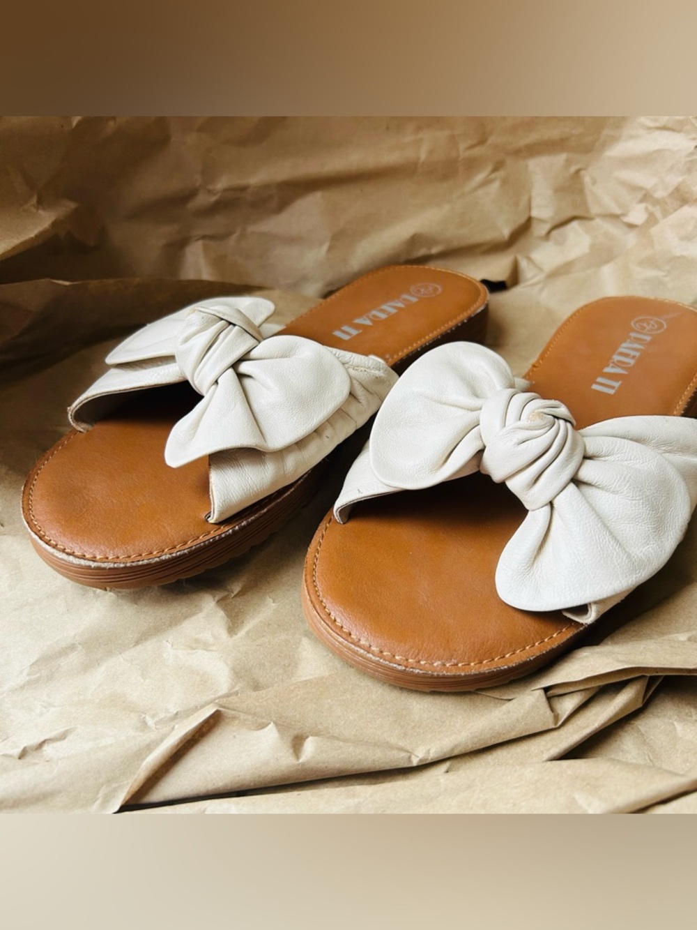 Paera Ti Women’s Bow Slides Sandals Size 250(US 8-8.5)
